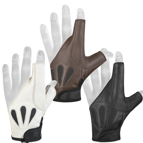 American Archery Bow gloves "black, brown, beige, dark brown "
