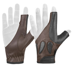 ITALIAN Archery Bow Gloves "BLACK, BROWN, BEIGE, DARK BROWN "