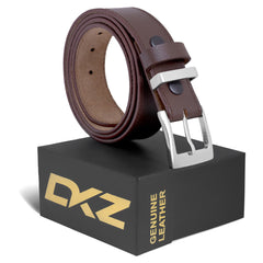 Leather Stitch  For Men Belt (100% GENUINE) Black/Brown waist belt Sizes 30'' to 72'' with Regular perfect for Boys Gift, Dress, Jeans, Cowboy, Casual & Work wear