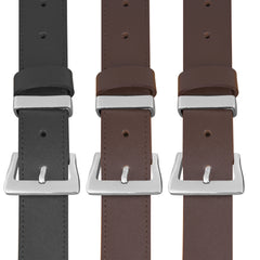 Leather Stitch  For Men Belt (100% GENUINE) Black/Brown waist belt Sizes 30'' to 72'' with Regular perfect for Boys Gift, Dress, Jeans, Cowboy, Casual & Work wear