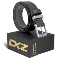 Products Leather Belts For Men Plain Belt (100% GENUINE) Black/Brown waist belt Sizes 30'' to 72'' with Silver Brass Buckle perfect for Boys Gift, Dress, Jeans, Cowboy, Casual & Work wear