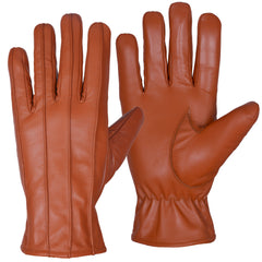 MENS LEATHER GLOVES SOFT FEEL FULLY LINED FLEECE WINTER WARM OUTDOOR WALKING NEW ✔Top Quality Aniline Cow Leather✔Better than sheep skin