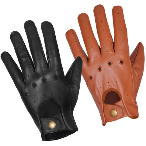 MENS REAL GENUINE ANILINE LEATHER CLASSIC DRIVING And FASHION GLOVES