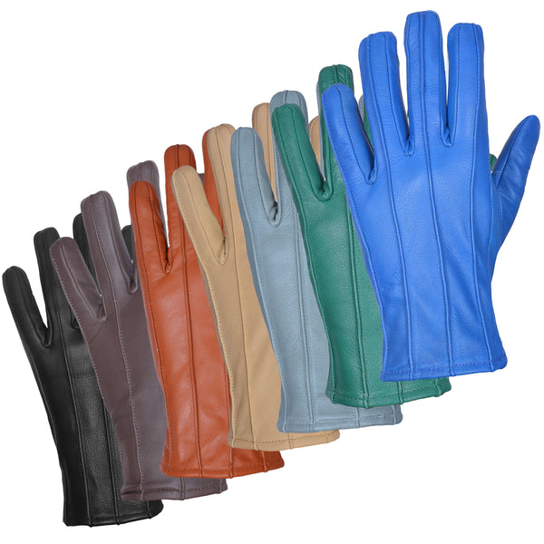 MENS LEATHER GLOVES SOFT FEEL FULLY LINED FLEECE WINTER WARM OUTDOOR WALKING NEW ✔Top Quality Aniline Cow Leather✔Better than sheep skin