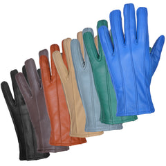 MENS LEATHER GLOVES SOFT FEEL FULLY LINED FLEECE WINTER WARM OUTDOOR WALKING NEW ✔Top Quality Aniline Cow Leather✔Better than sheep skin