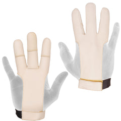 Archers Leather 3 Finger Right/Left Hand Glove,black,brown,beige,dark brown