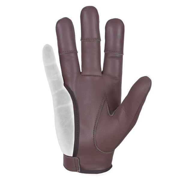 ARCHERS LEATHER 4 Finger Glove, Beige,brown,black,dark Brown