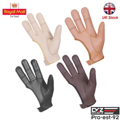 ARCHERS LEATHER 4 Finger Glove, Beige,Brown,Black,Dark Brown - "Hunting Gloves"