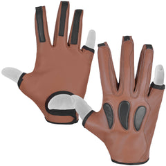 ITALIAN PREMIUM ARCHERS LEATHER 3 FULL FINGER Right Hand Glove"TOP QUALITY GLOVE