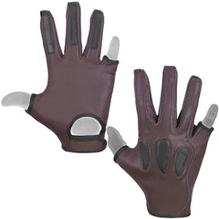 ITALIAN PREMIUM ARCHERS LEATHER 3 FULL FINGER Right Hand Glove"TOP QUALITY GLOVE